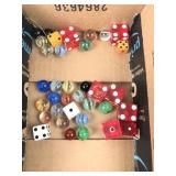 Island Resort Casino Dice and Assorted Marbles
