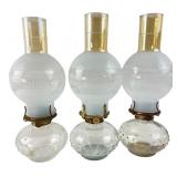 Lamplight Farms and Risdon Mfg. Co. Oil Lamps, Pr.