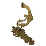 Ornate Cast Brass Wall Hook