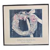 Dawna Barton Wreath 'n Ribbons Framed Print