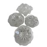 Assorted Pressed Glass Bowls and Dish Set