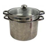 Stainless Steel Multi-Piece Steamer and Stock Pot