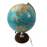 Replogle Illuminated Relief Globe on Wood Base