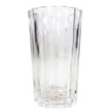 Pressed Glass Fluted Oval Vase
