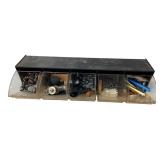 Vintage Plastic 5-Drawer Tilt-Out Storage Bin