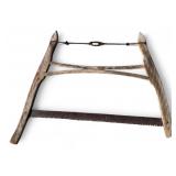 Hand-Crafted Wooden Frame Bow Saw