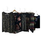 Mixed Lot of 5 Women's Patterned Blouses