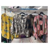 Lot of 4 Women's Blouses, Van Heusen, Express, Alf