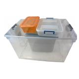 Mixed Lot of Plastic Storage Totes and Containers