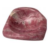 Rhodochrosite Stone Dish, Approx. 2.5'