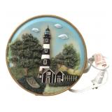 Lighthouse Scene Resin Table Lamp