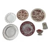 Mixed Lot of Decorative Plates and Glassware