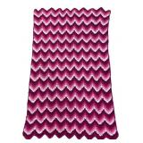 Handmade Crocheted Chevron Blanket
