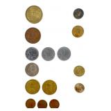 Mexican Mint Assorted Vintage Coins, 14 Pcs