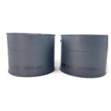 Pair of US Military M11 Gas Mask Canisters