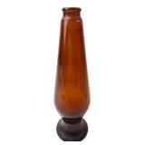 Amber Glass Bottle with Flared Base