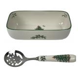 Spode Christmas Tree Rectangular Dish and Serving