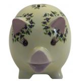 Hand-Painted Ceramic Piggy Bank