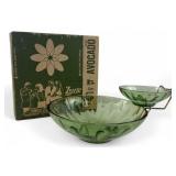 Hazelware Lyric 3-Piece Avocado Glass Chip Dip Set