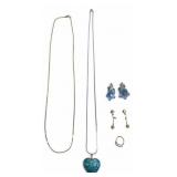 Trifari Costume Jewelry Lot - Earrings, Necklace,