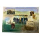 Anne R. Buckley Mixed Media Golf Artwork