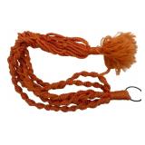 Orange Macram© Plant Hanger