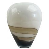 Polish Hand-Blown Art Glass Vase
