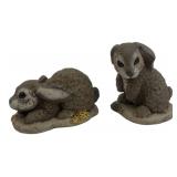 Henry Studios Inc. Rabbit Figurines, Pair