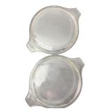 Pyrex 474-C 29 and 474-C 35 Glass Casserole Lids
