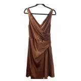 NWT The Limited Bronze Sleeveless Wrap Dress