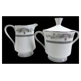 Society Fine China Shelly Creamer and Sugar Bowl