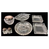 Assorted Pressed and Cut Glass Tableware Lot