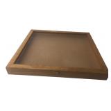 Exposures Wooden Display Case with Glass Top