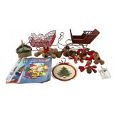 Hallmark Christmas Reindeer and Sleigh Holiday Lot