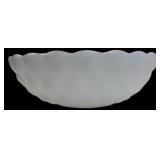 Milk Glass Bubble Pattern Bowl, 8' Dia.