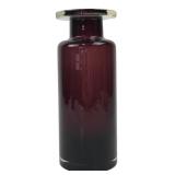 Art Glass Vase, Amethyst, 9' H