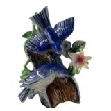 Enesco Porcelain Blue Bird Figurine