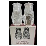 Gorham Althea Full Lead Crystal Salt & Pepper Set