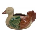 Ceramic Duck Planter, 4.5' H