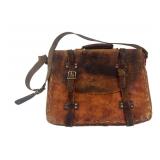 Personalized Leather Messenger Bag