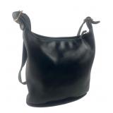 Coach Black Leather Bucket Bag