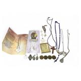 Sterling Silver and Mixed Religious Jewelry Lot