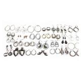 Mixed Metal and Costume Earring Pairs Lot