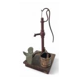 VTG Curtis Jere Goose At The Water Pump Sculpture