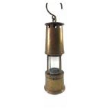 Wolf Safety Lamp Co. Brass Coal Miner's Lamp