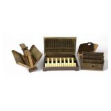 Park Sherman Brass Cigarette Case and Box Set