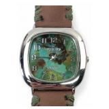 Peyote Bird Santa Fe Turquoise Dial Wristwatch