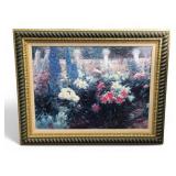 Greg Singley 'Garden In Atlanta' Framed Print