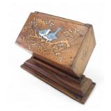 VTG Wooden Cigarette Dispenser with Inlay
