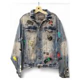 Brooklyn Cloth Hand-Painted Denim Jacket, Size M